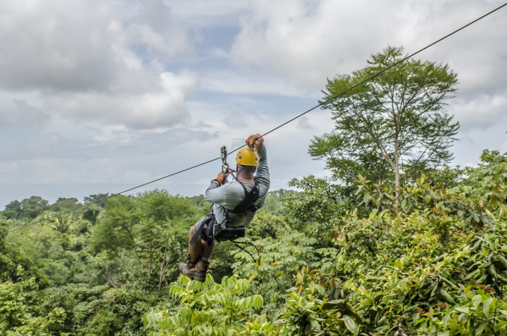 ziplining