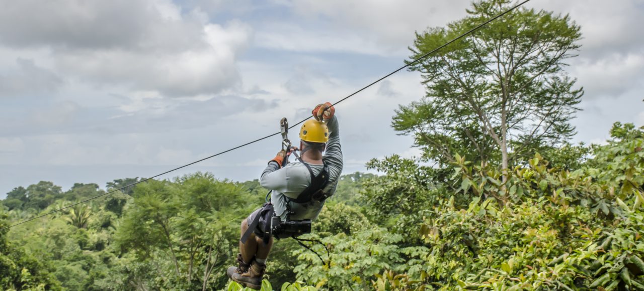 ziplining