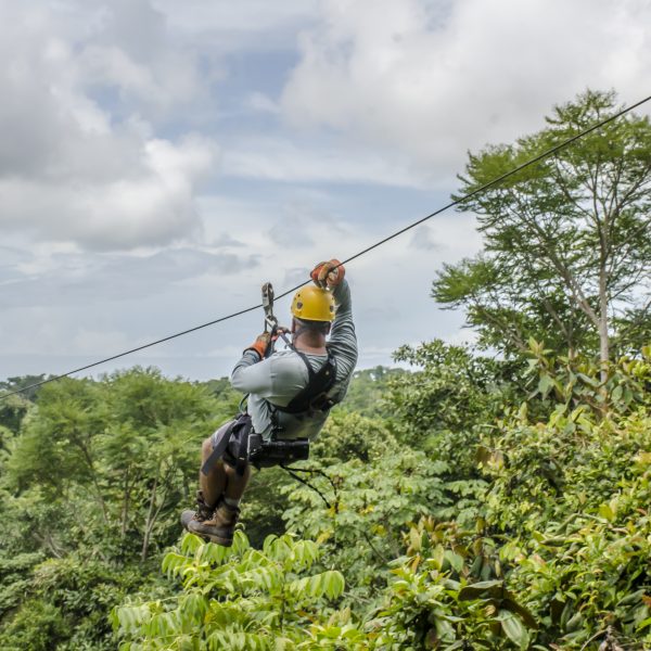 ziplining
