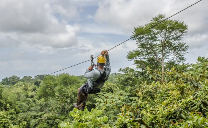 ziplining