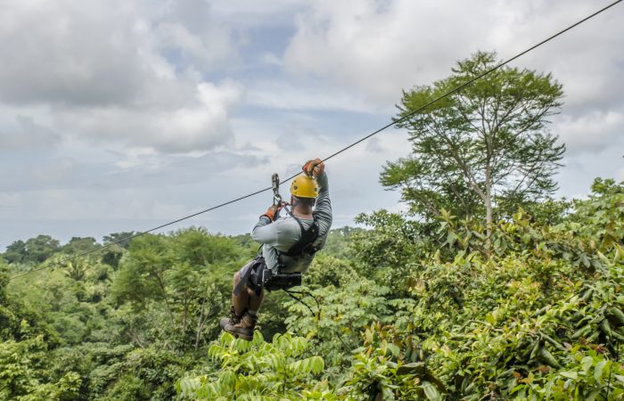 ziplining