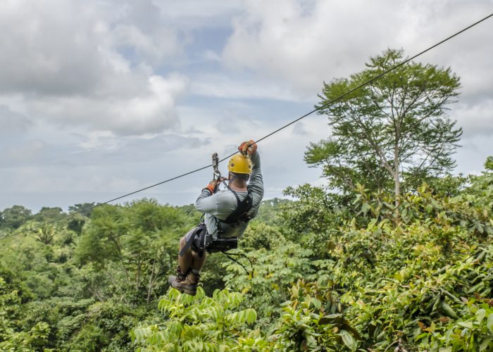 ziplining